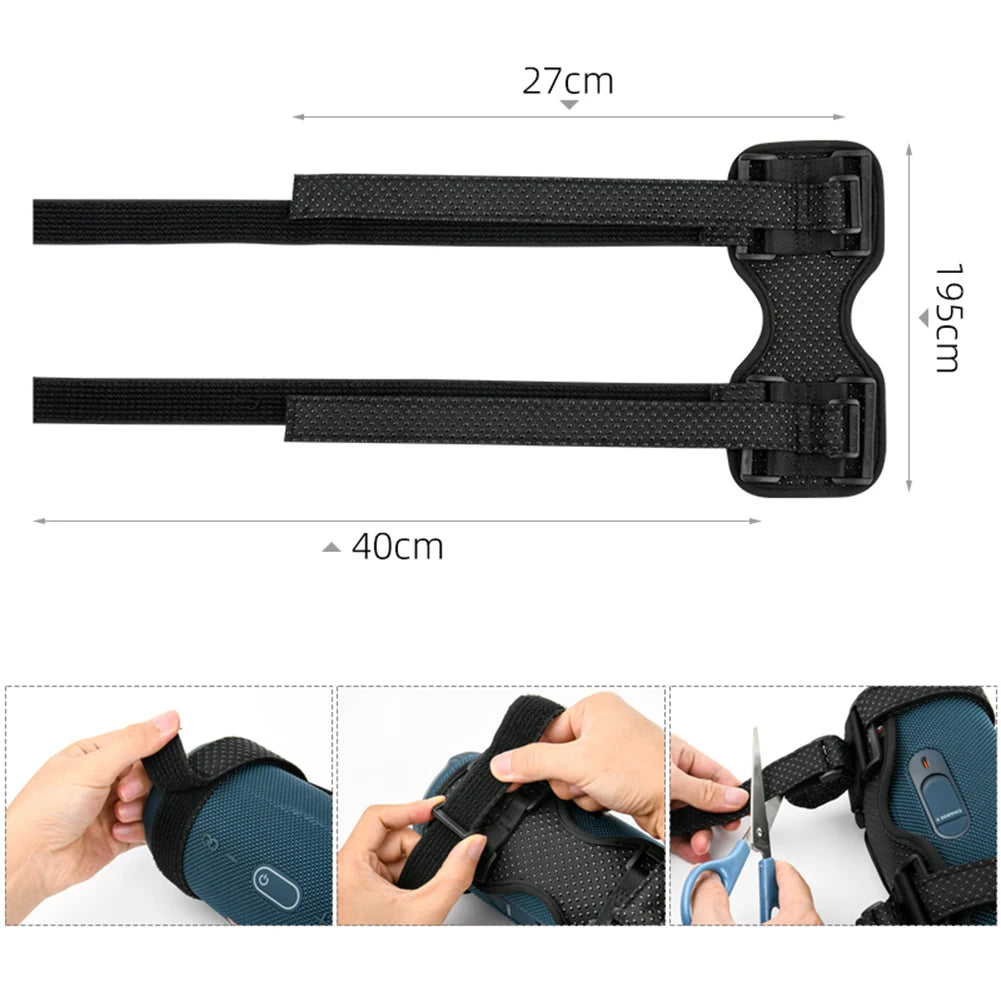 Bicycle Speaker Mount Strap Fixed Holder Portable MTB Road Bike Kettle