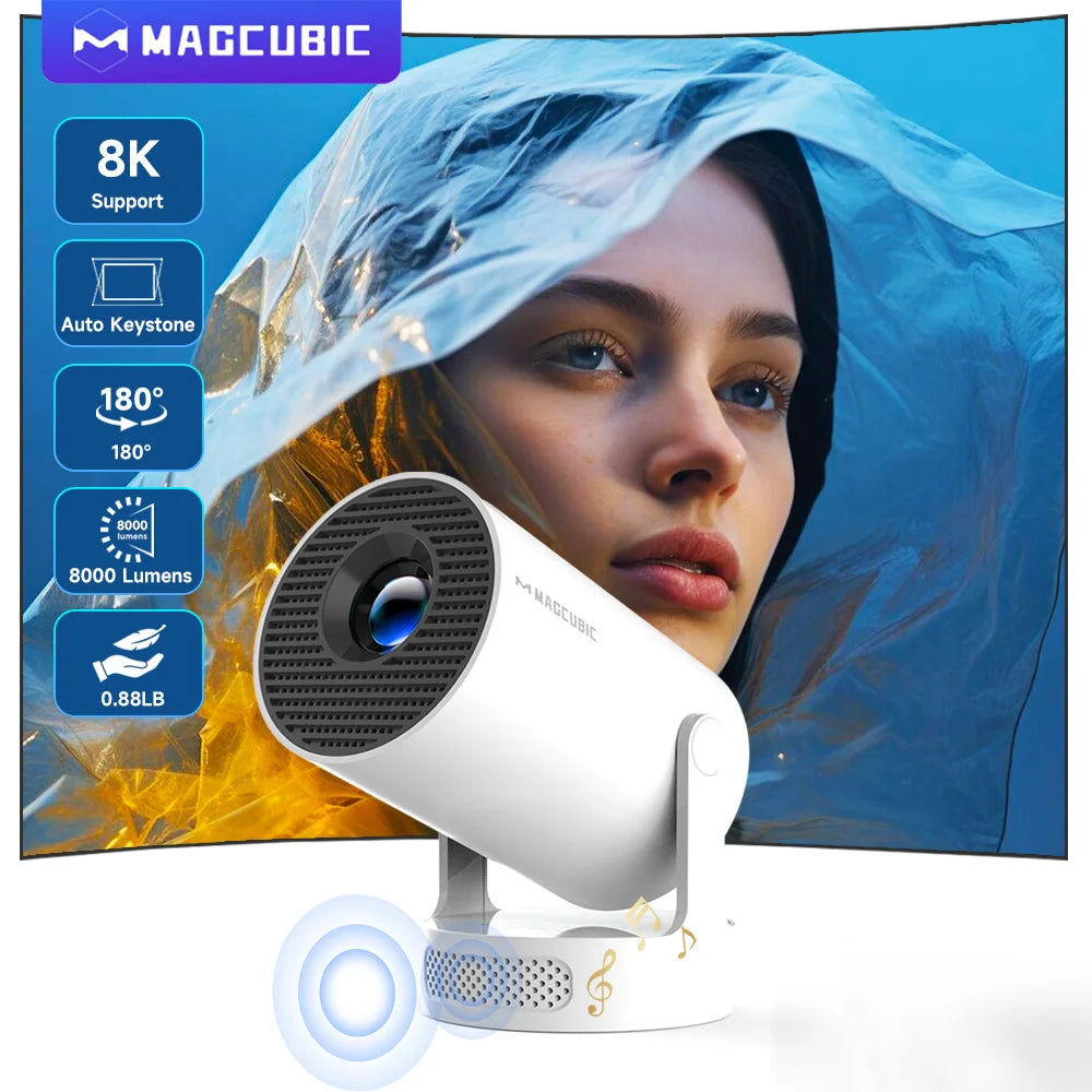 Magcubic 8K HY300 Pro + Projector Built in 5W Speaker 1280*720P