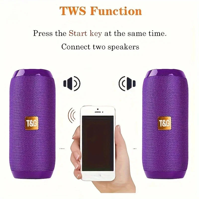 TG117 Portable Bluetooth Speaker Outdoor Wireless Woofer Free Call
