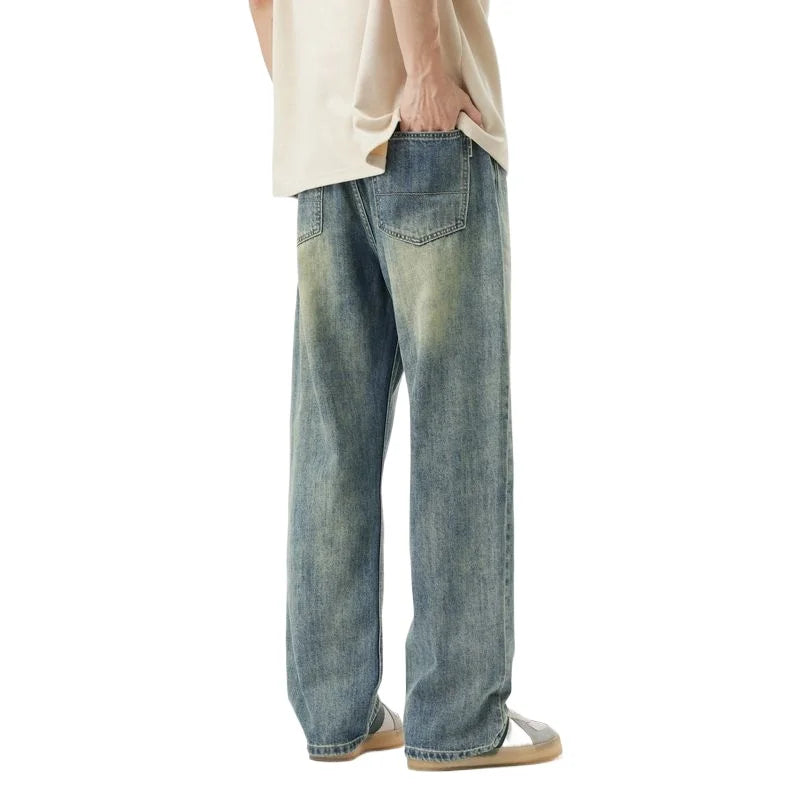 Fashion High Street Denim Pants 2025 New Vintage Nostalgic Wash Jeans