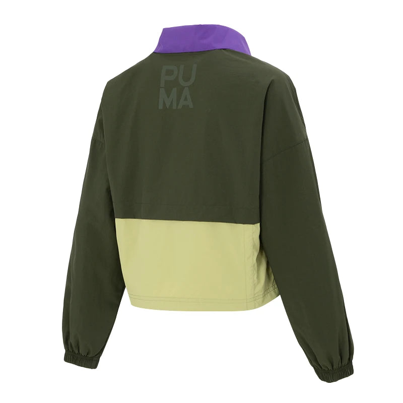 Puma Infuse Woven Women's Short Jacket Retro Casual Sportswear