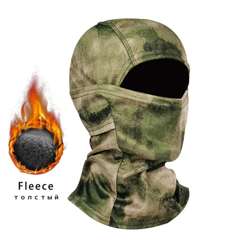 Winter Fleece Warm Camouflage Balaclava Outdoor Cold-proof Ski Cycling