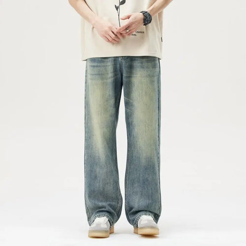 Fashion High Street Denim Pants 2025 New Vintage Nostalgic Wash Jeans