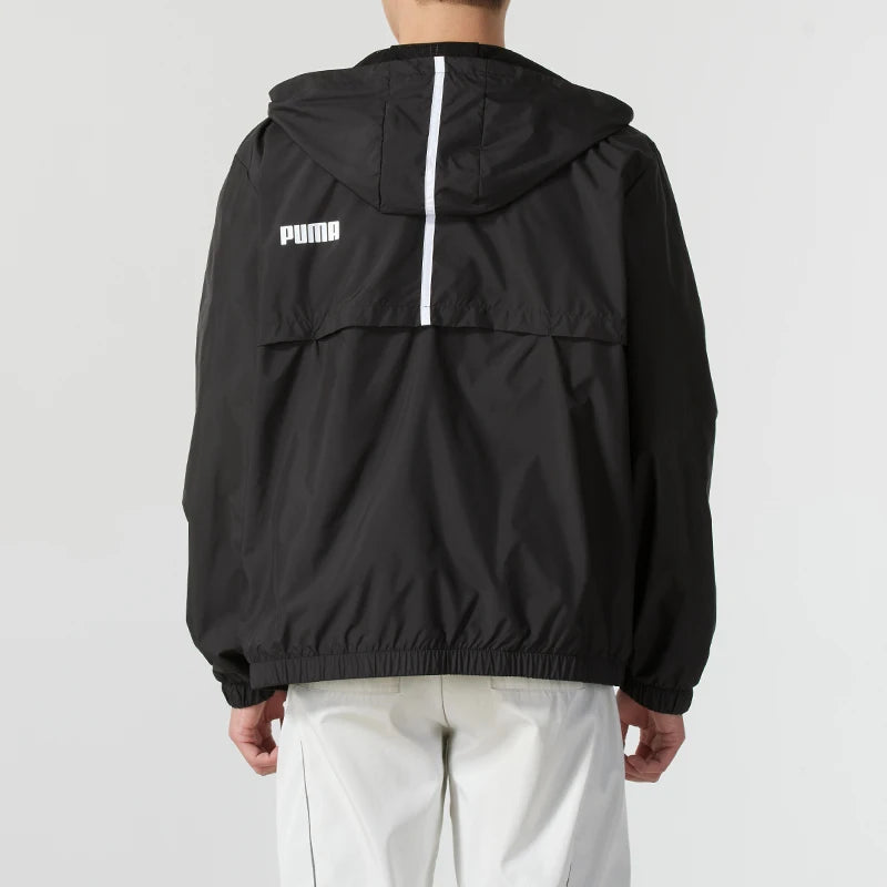 Puma Men's Jacket, Sports Casual Clothing, Loose Windproof Hooded