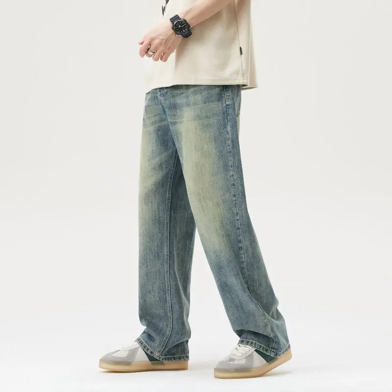 Fashion High Street Denim Pants 2025 New Vintage Nostalgic Wash Jeans