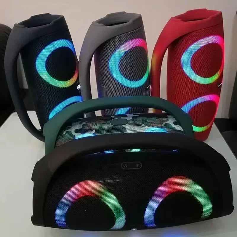Portable Waterproof 100W High Power Bluetooth Speaker RGB Colorful