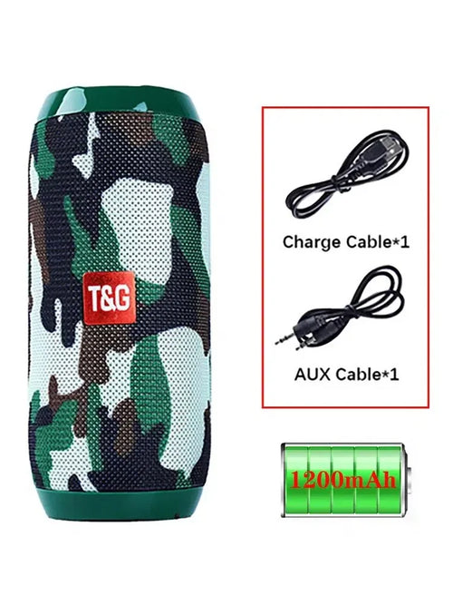 TG117 Portable Bluetooth Speaker Outdoor Wireless Woofer Free Call