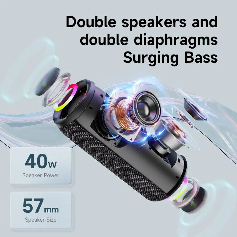 ZEALOT S49PRO Portable Bluetooth Speaker 20W IPX6 Waterproof Powerful
