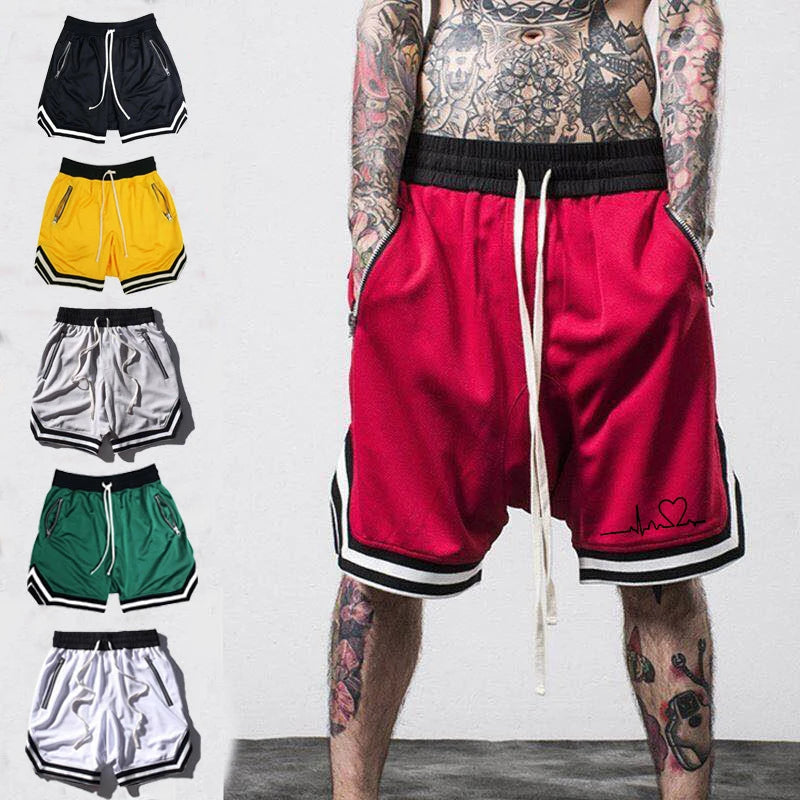 Summer Basketball Shorts Male Casual Sports Shorts Mesh Fitness Short