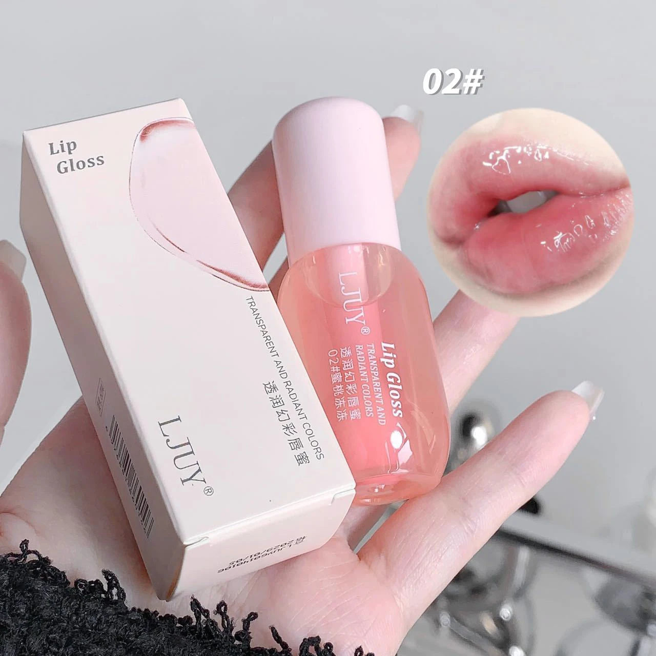 Fruit Crystal Jelly Lip Oil Hydrating Transparent Glass Lip Gloss