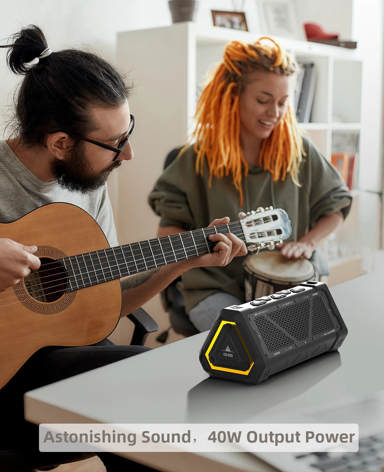 MLOVE P3 Outdoor Bluetooth Speaker, 40W Output Power Bluetooth 5.3