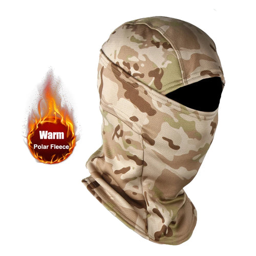 Winter Fleece Warm Camouflage Balaclava Outdoor Cold-proof Ski Cycling