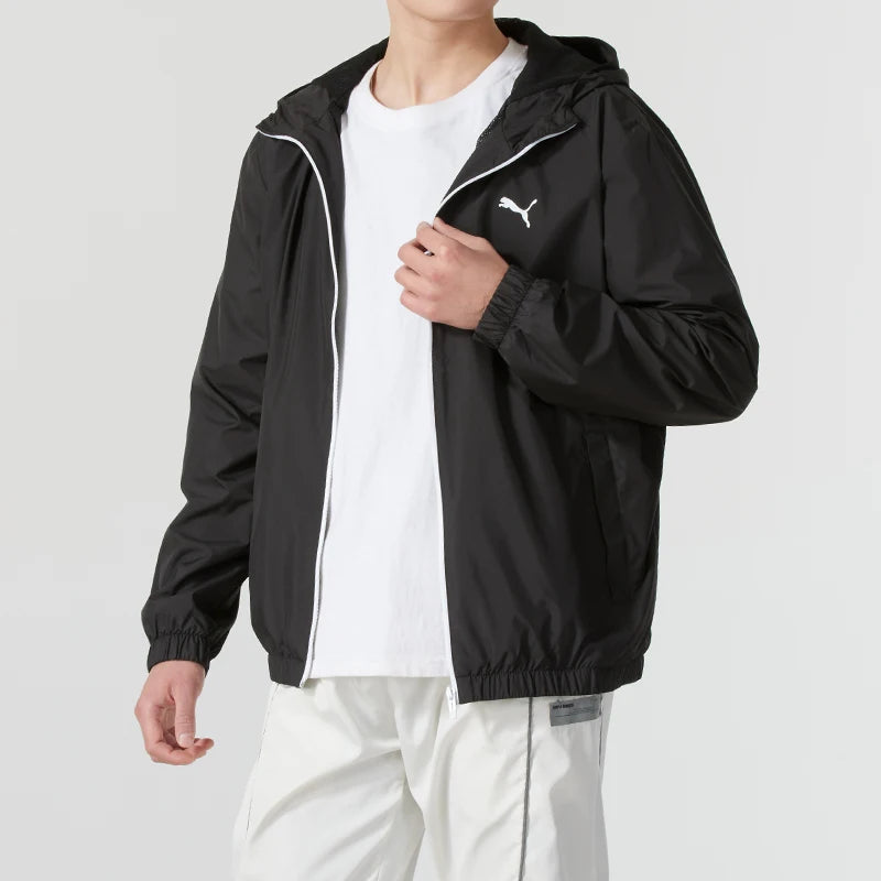 Puma Men's Jacket, Sports Casual Clothing, Loose Windproof Hooded