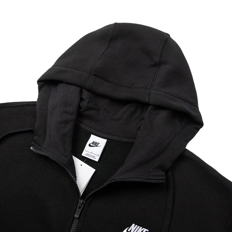 Nike Men's Sportswear Knitted Casual Wear Hooded Cardigan Fleece-Lined