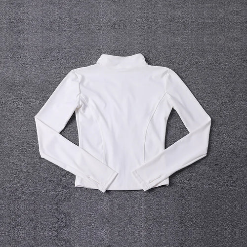 Women Sport Jacket Long Sleeve Shirt Workout Coat Gym Training