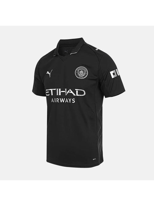 Puma Men's MCFC Away Jersey Clone - Black Short T-shirt 78035002
