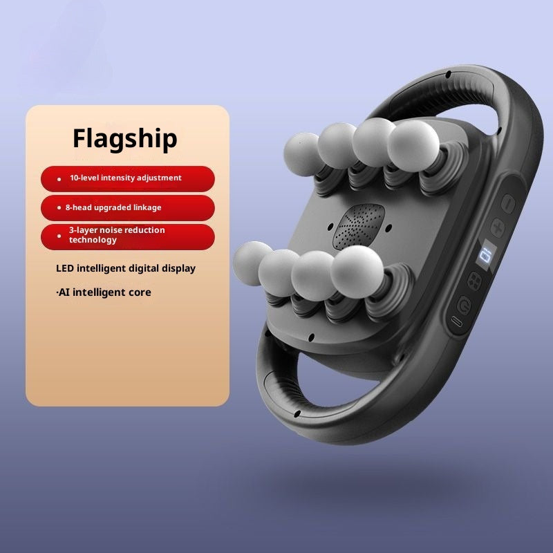 Muscle Relaxation Massager Big Calf Back Waist Multi-head Massage Gun