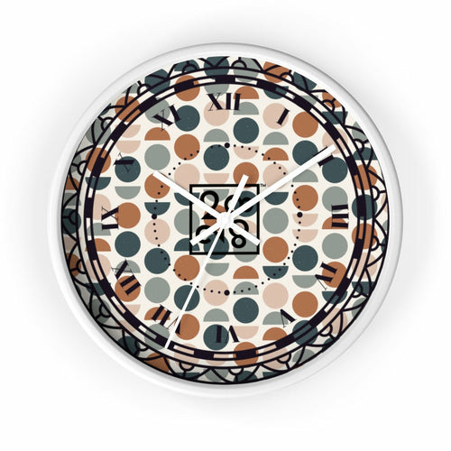 2882Time™ Halves & Wholes Retro Dot Geometric Clock