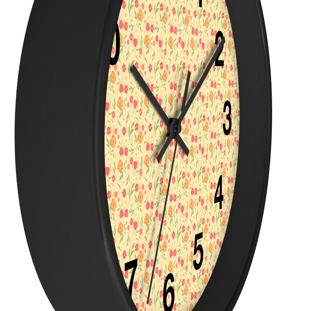 2882Time™ Cottagecore Ditsy Floral Geometric Clock
