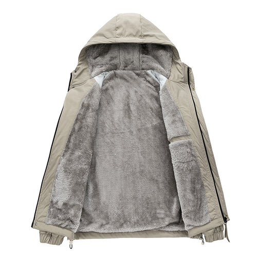 Autumn And Winter Fleece-lined Jacket