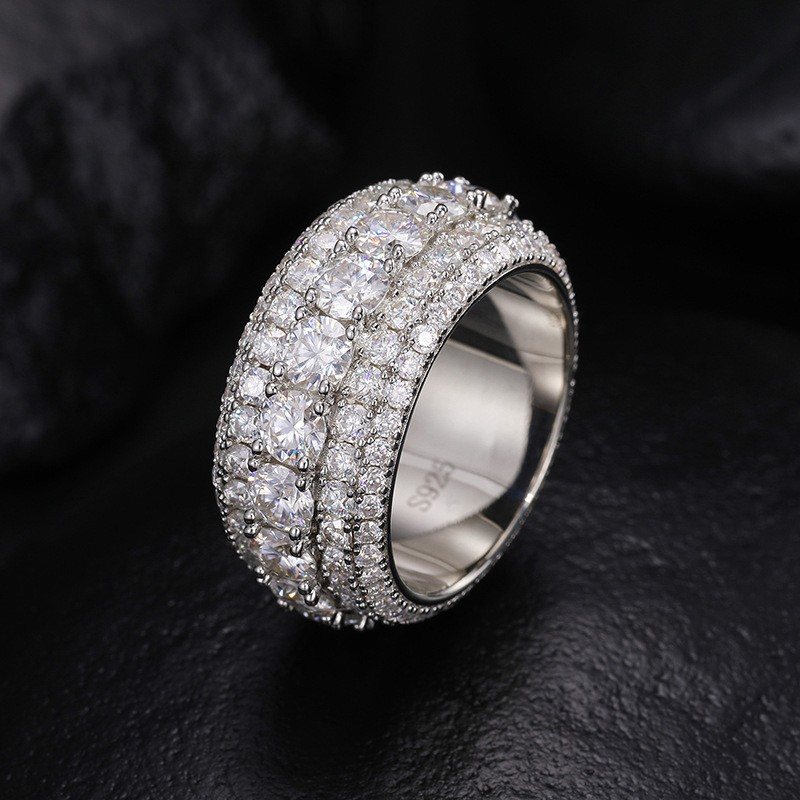 LuxeJewels™ - S925 Sterling Silver Mosonite Ring