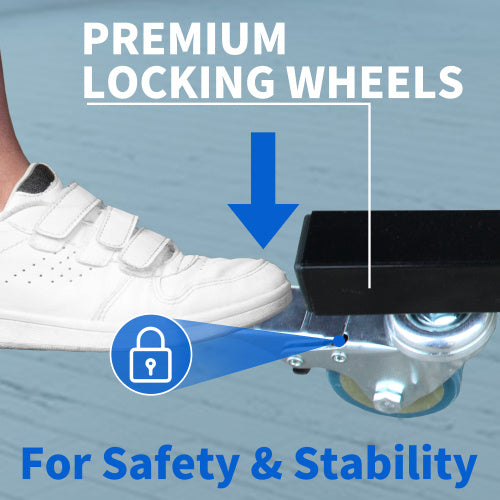 GameMaster™ – 8ft Mid-Size Foldable Ping Pong Table Set w/ Net,