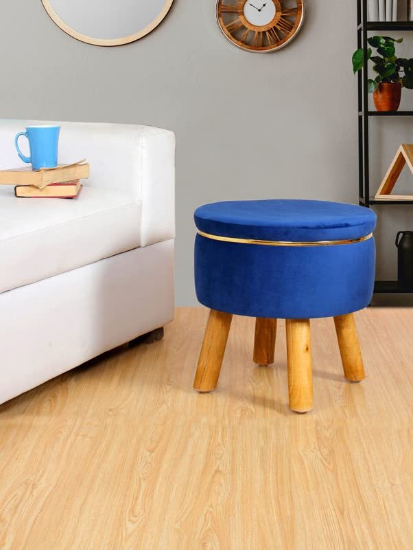 Ottoman Stool for Living Room Sitting Footrest Seat Pouf Foam Stool