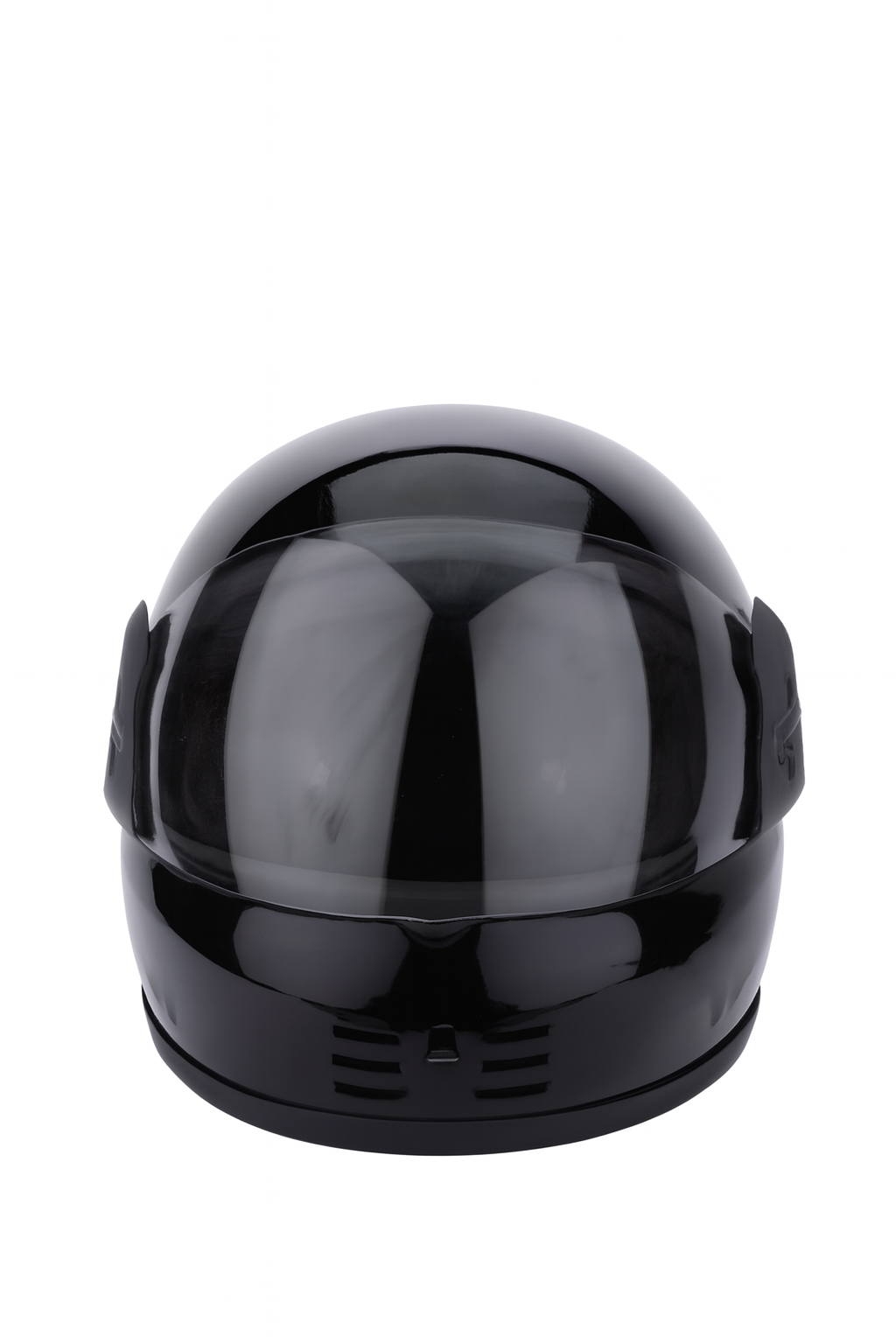 Full Face Motorcycle Helmet – Glossy Black, Clear Visor, Safety Lock