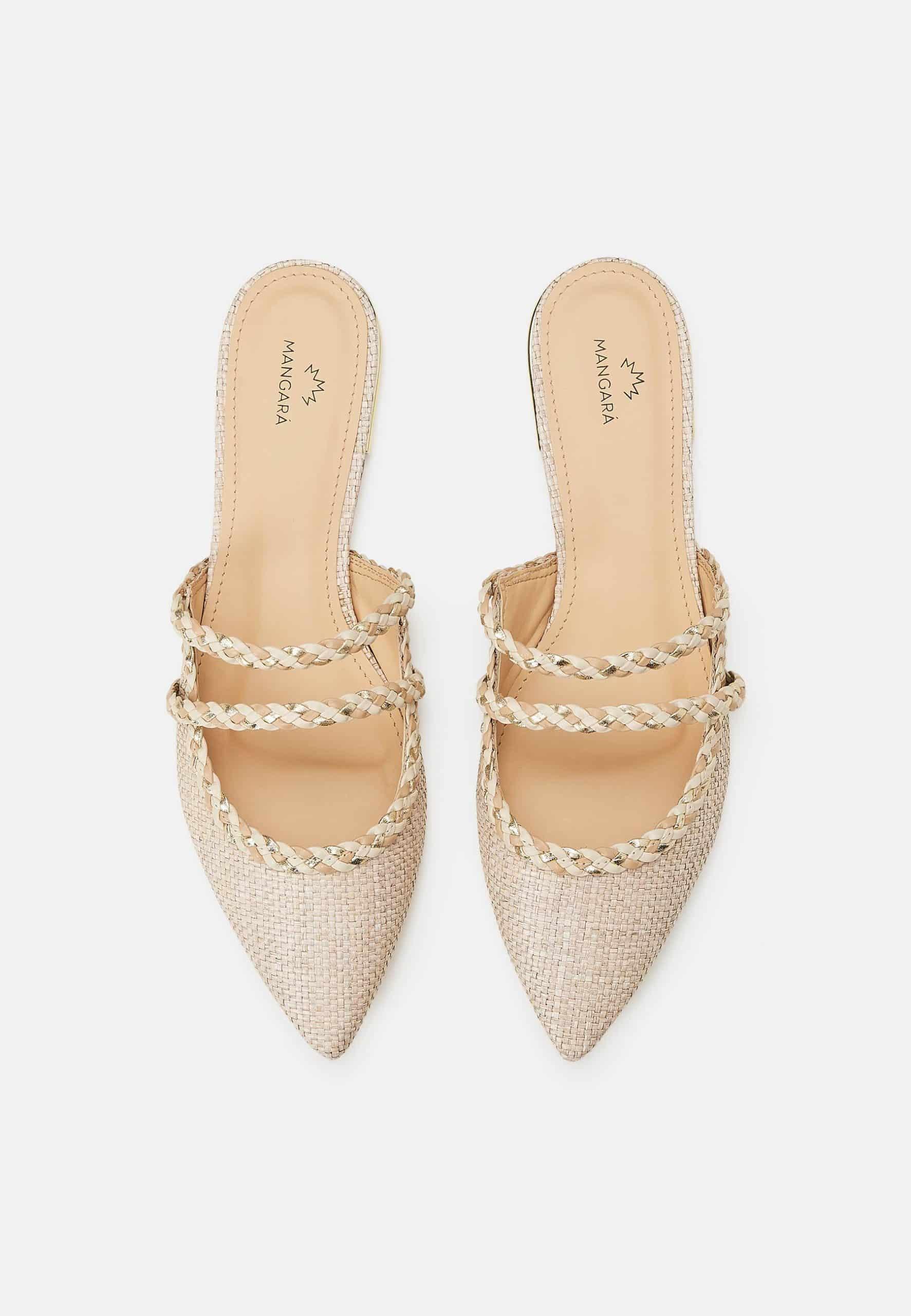Mangará Amburana Women's Mules Beige - Sustainable