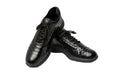 W&H Men's Viper - Python Golf Shoes in Black