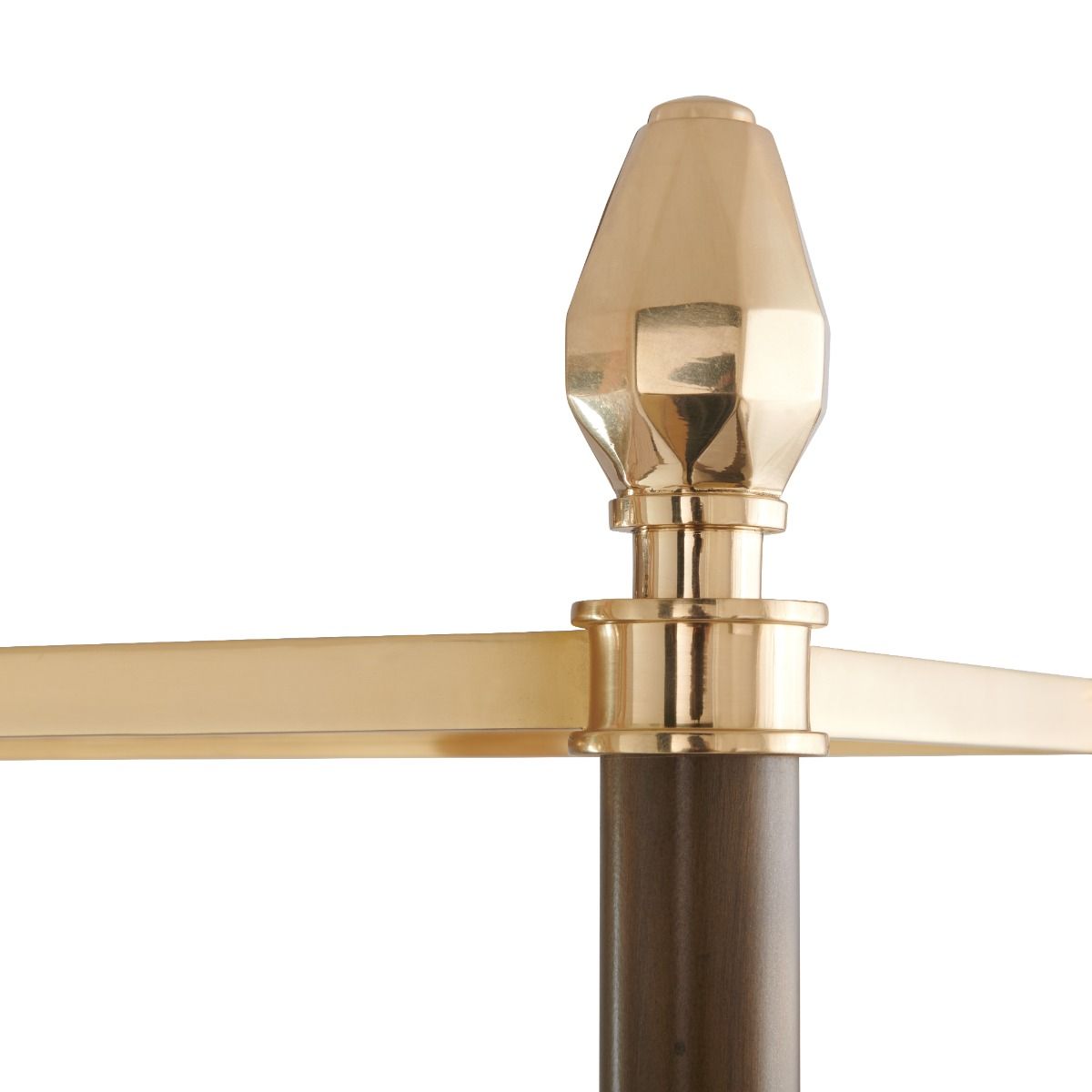 Pierce Etagere, Bronze & Brass